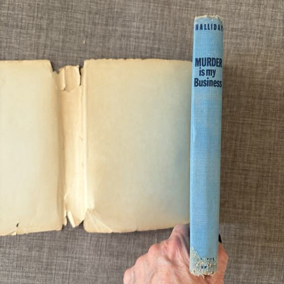 Murder Is My Business Brett Halliday 1946 Vintage Hardcover 2nd Edition READ - Picture 8 of 14